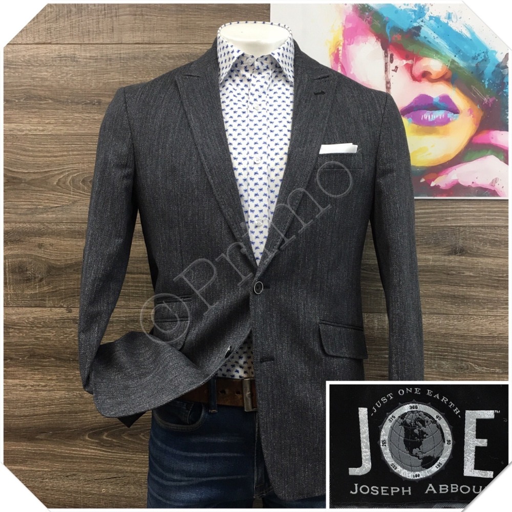 JOSEPH ABBOUD Mens Cotton Blazer Sport Coat Casual Jacket Size 42L Slim Fit Suit